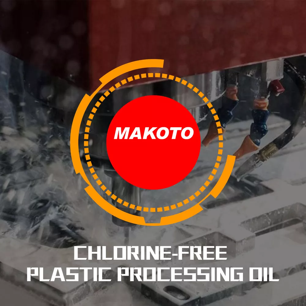 Chlorine-free plastic processing oil